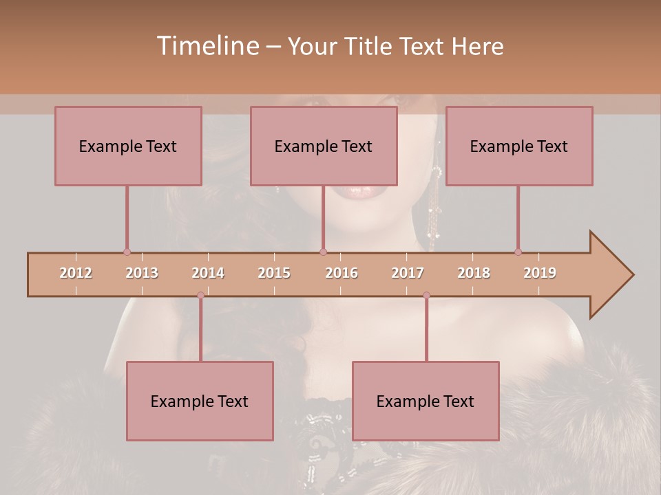 A Woman Wearing A Crown And A Fur Stole PowerPoint Template