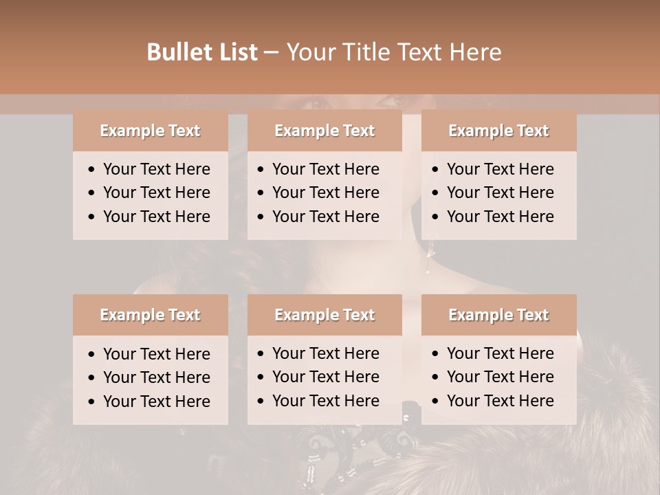 A Woman Wearing A Crown And A Fur Stole PowerPoint Template