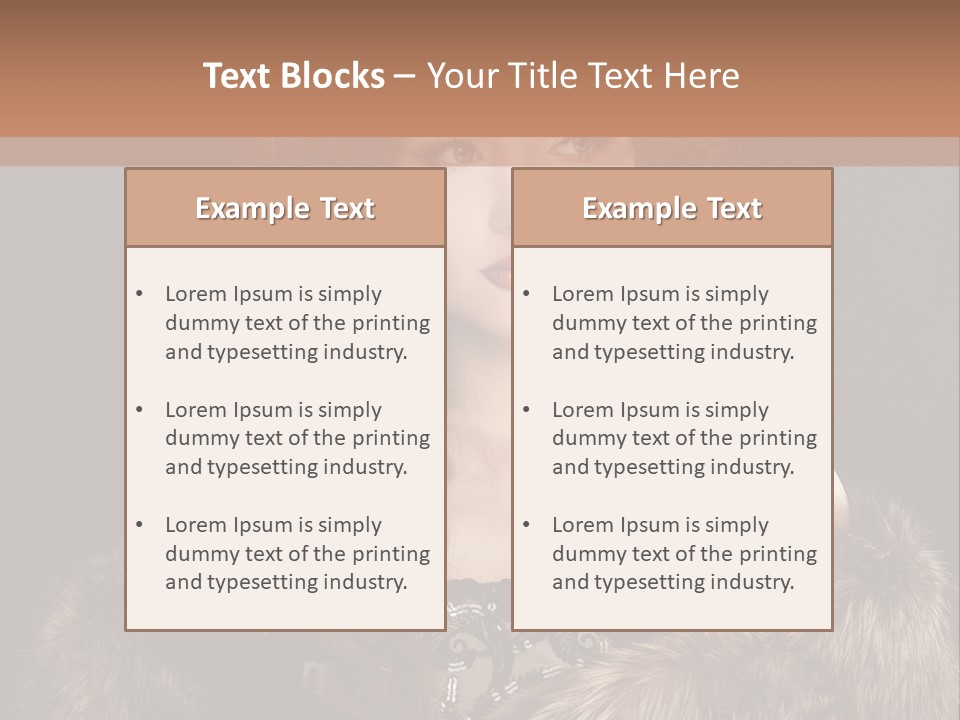 A Woman Wearing A Crown And A Fur Stole PowerPoint Template