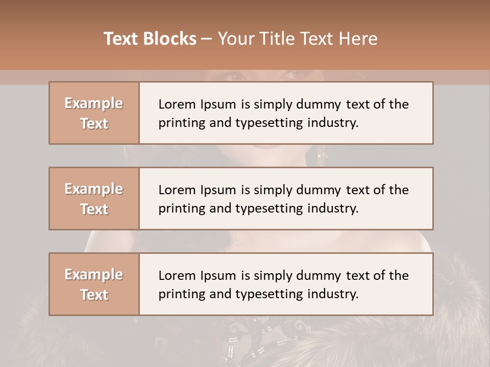 A Woman Wearing A Crown And A Fur Stole PowerPoint Template