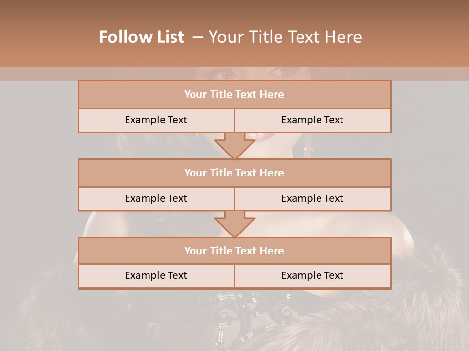 A Woman Wearing A Crown And A Fur Stole PowerPoint Template