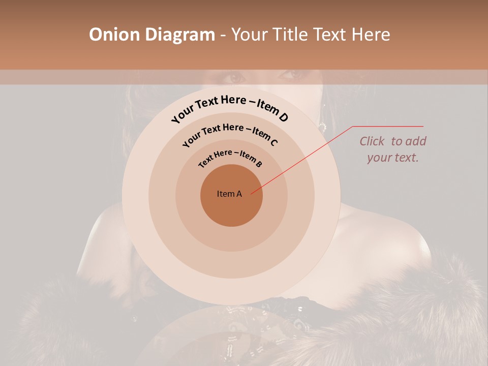 A Woman Wearing A Crown And A Fur Stole PowerPoint Template