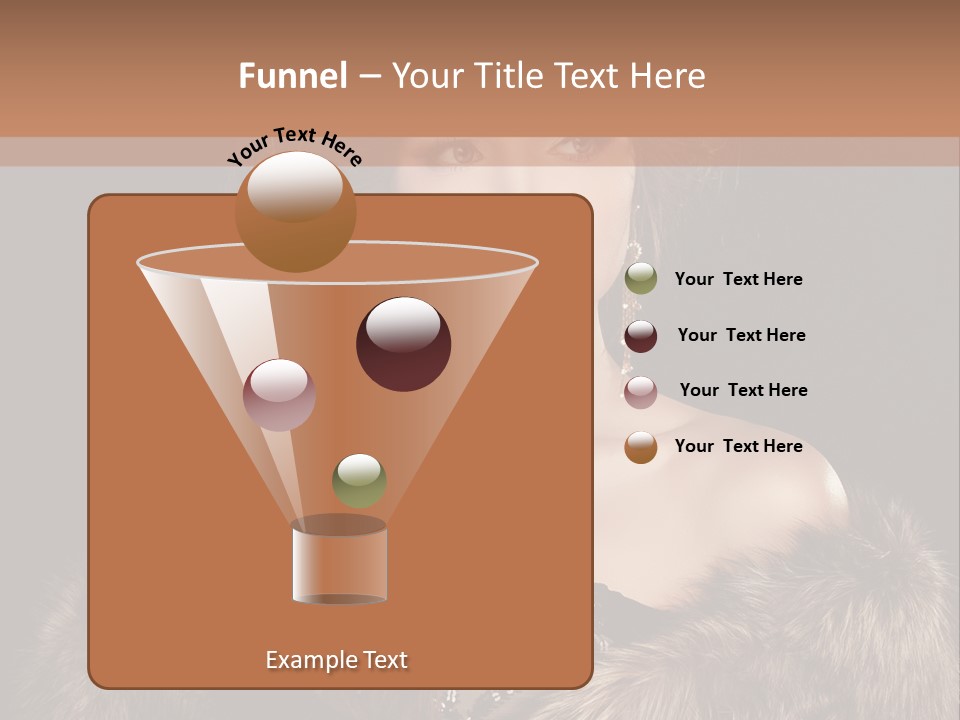 A Woman Wearing A Crown And A Fur Stole PowerPoint Template