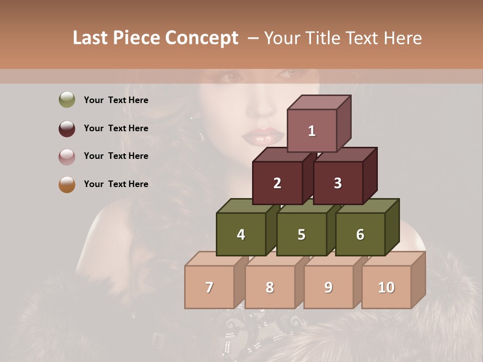 A Woman Wearing A Crown And A Fur Stole PowerPoint Template