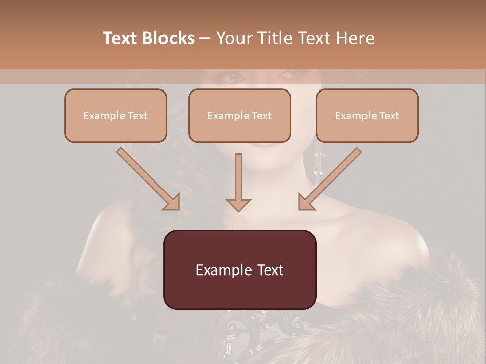 A Woman Wearing A Crown And A Fur Stole PowerPoint Template