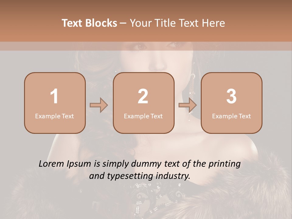 A Woman Wearing A Crown And A Fur Stole PowerPoint Template