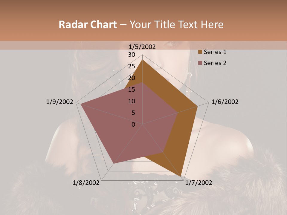 A Woman Wearing A Crown And A Fur Stole PowerPoint Template