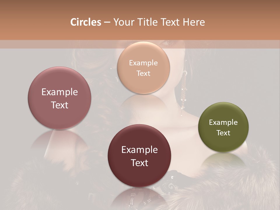 A Woman Wearing A Crown And A Fur Stole PowerPoint Template