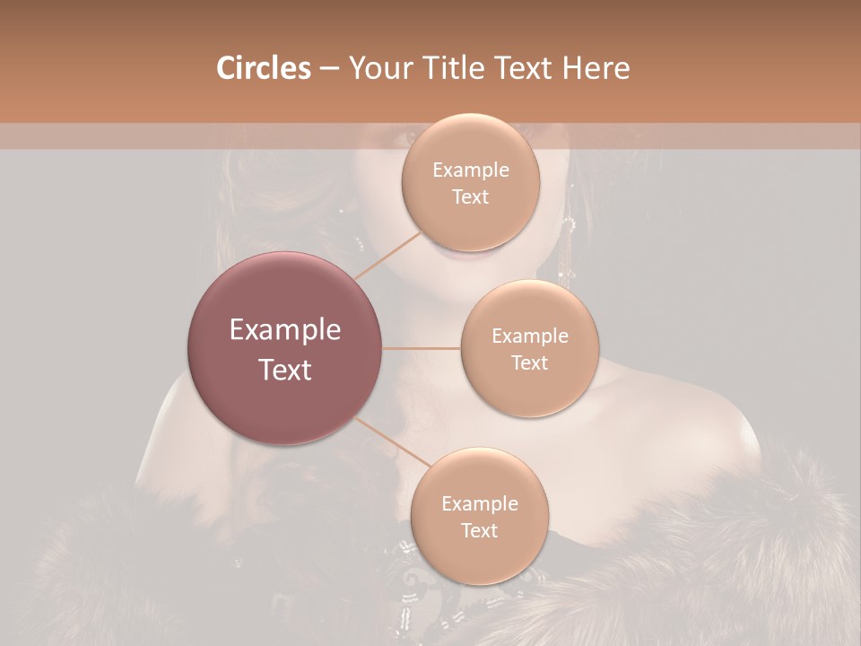 A Woman Wearing A Crown And A Fur Stole PowerPoint Template