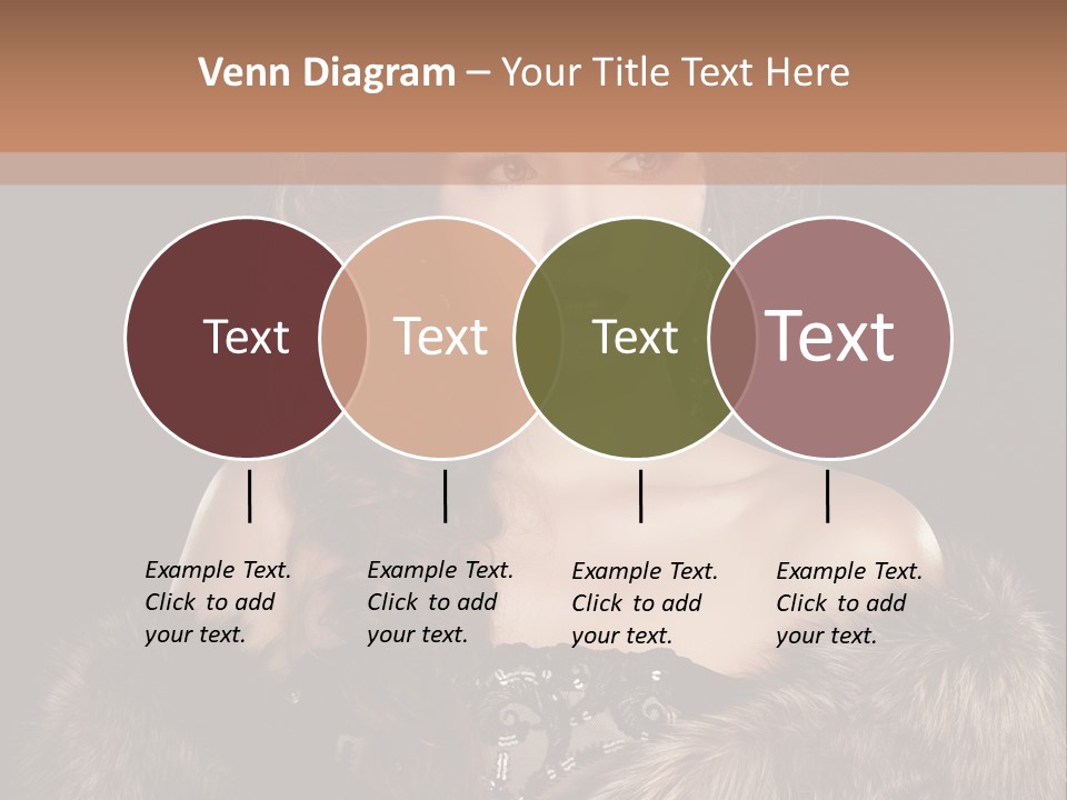 A Woman Wearing A Crown And A Fur Stole PowerPoint Template