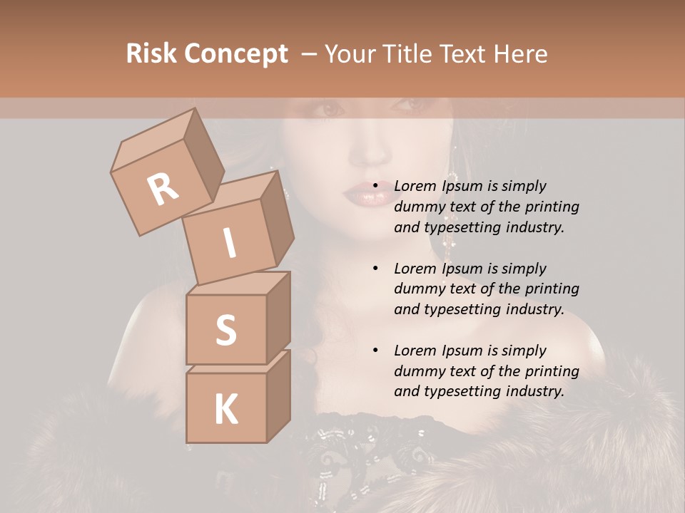 A Woman Wearing A Crown And A Fur Stole PowerPoint Template