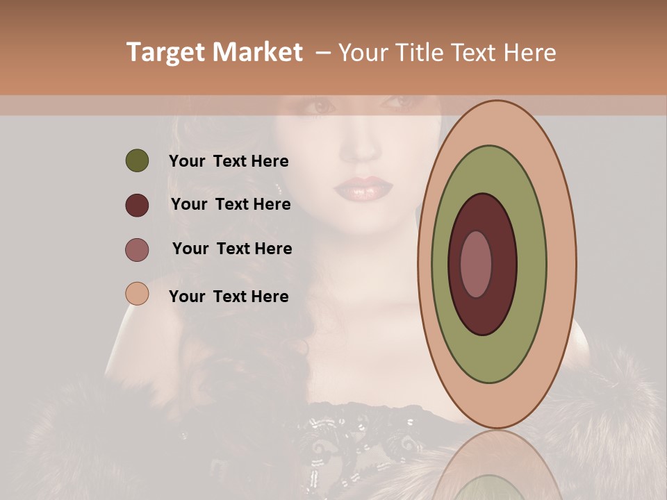 A Woman Wearing A Crown And A Fur Stole PowerPoint Template