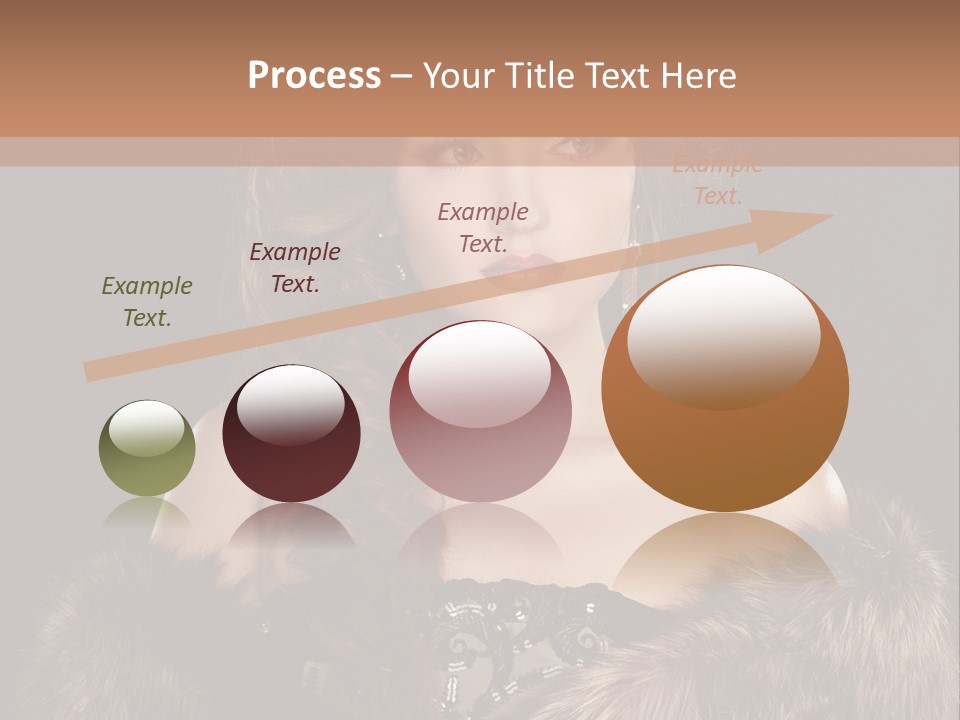 A Woman Wearing A Crown And A Fur Stole PowerPoint Template