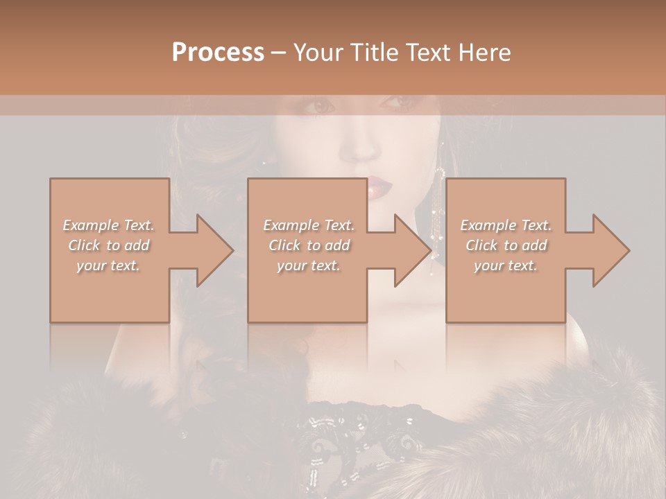 A Woman Wearing A Crown And A Fur Stole PowerPoint Template