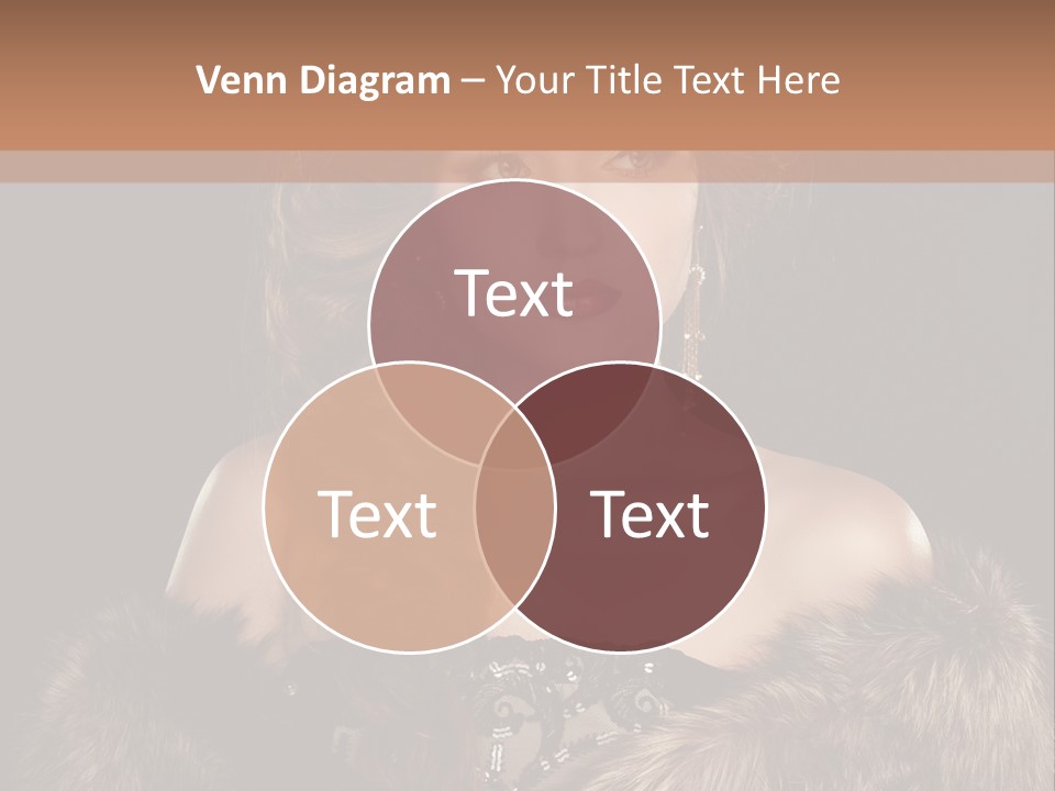 A Woman Wearing A Crown And A Fur Stole PowerPoint Template