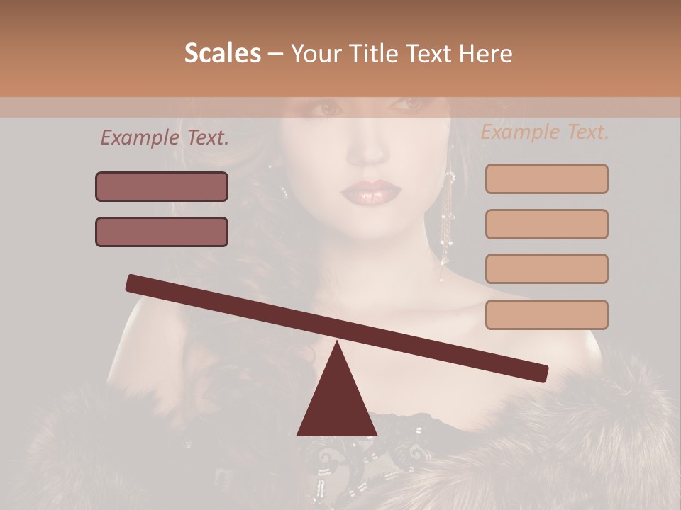 A Woman Wearing A Crown And A Fur Stole PowerPoint Template