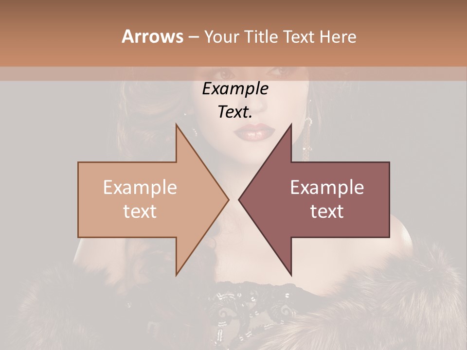 A Woman Wearing A Crown And A Fur Stole PowerPoint Template