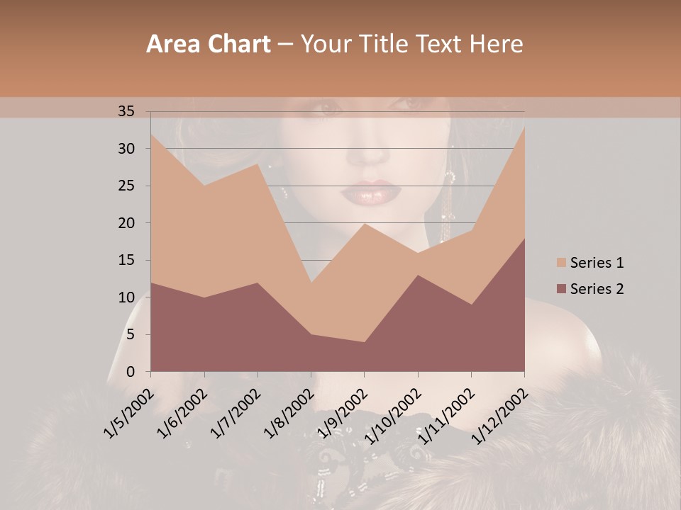 A Woman Wearing A Crown And A Fur Stole PowerPoint Template