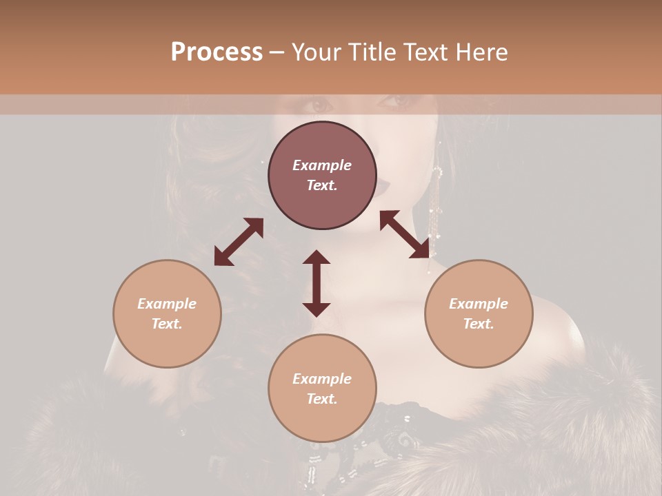 A Woman Wearing A Crown And A Fur Stole PowerPoint Template