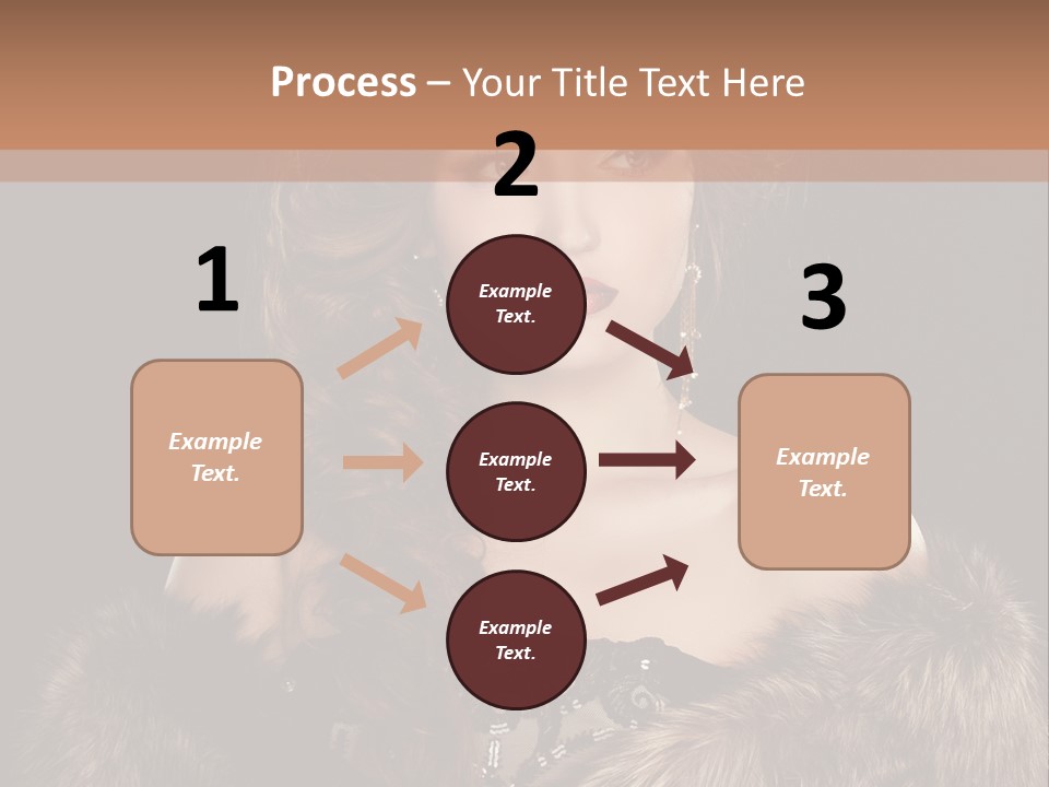 A Woman Wearing A Crown And A Fur Stole PowerPoint Template