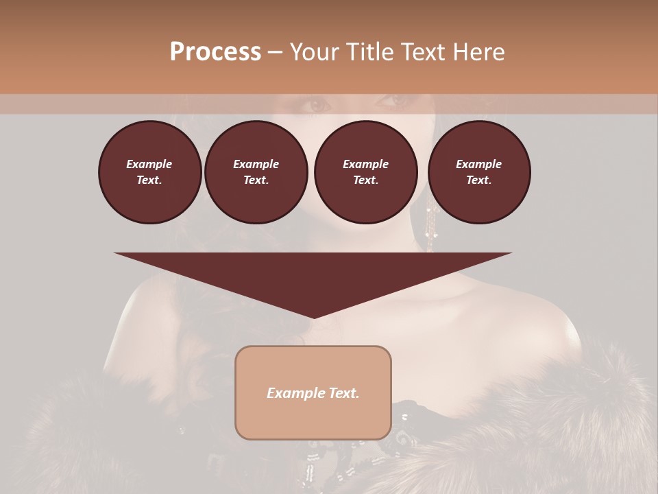 A Woman Wearing A Crown And A Fur Stole PowerPoint Template