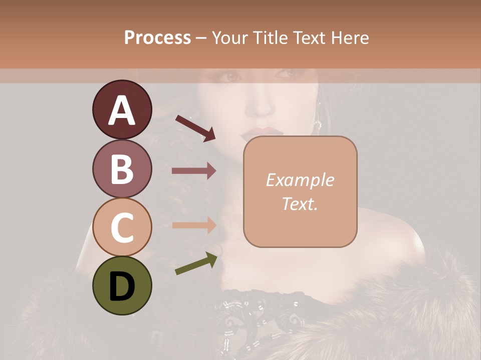 A Woman Wearing A Crown And A Fur Stole PowerPoint Template