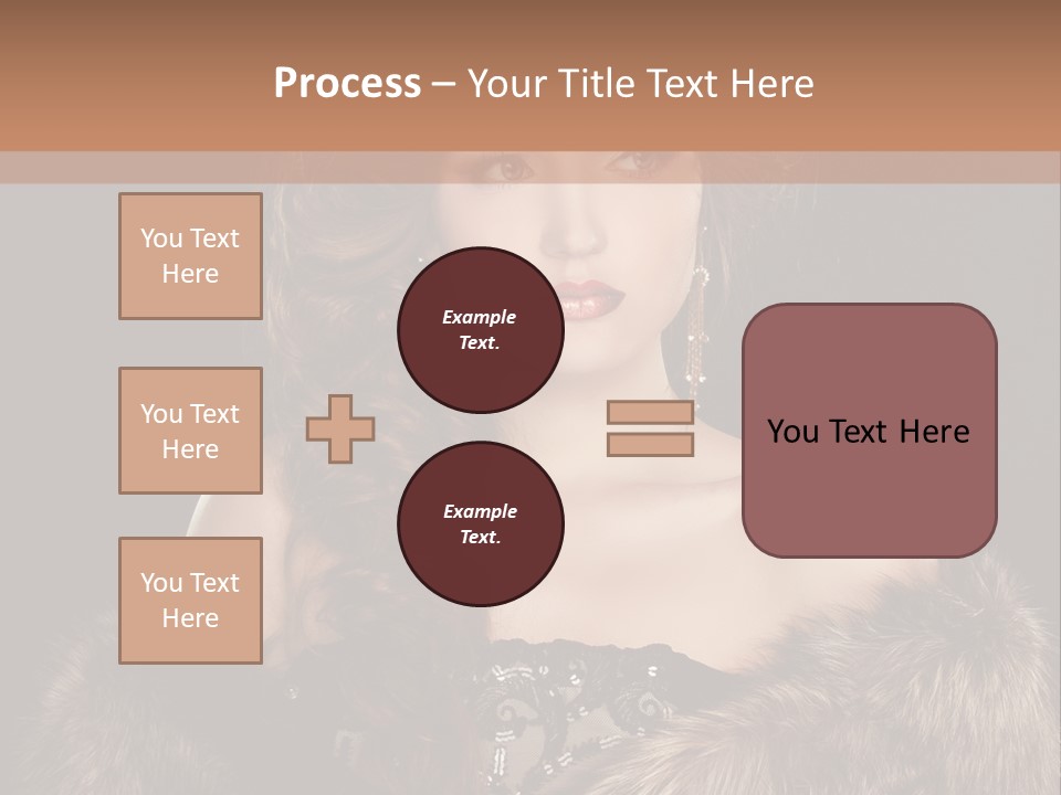 A Woman Wearing A Crown And A Fur Stole PowerPoint Template