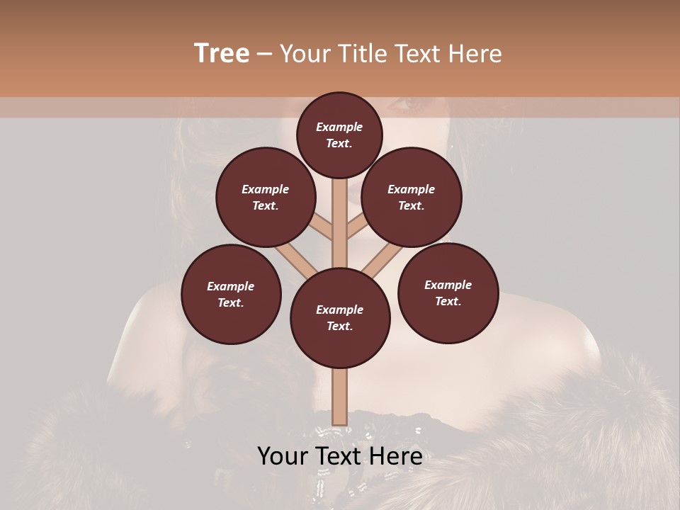 A Woman Wearing A Crown And A Fur Stole PowerPoint Template