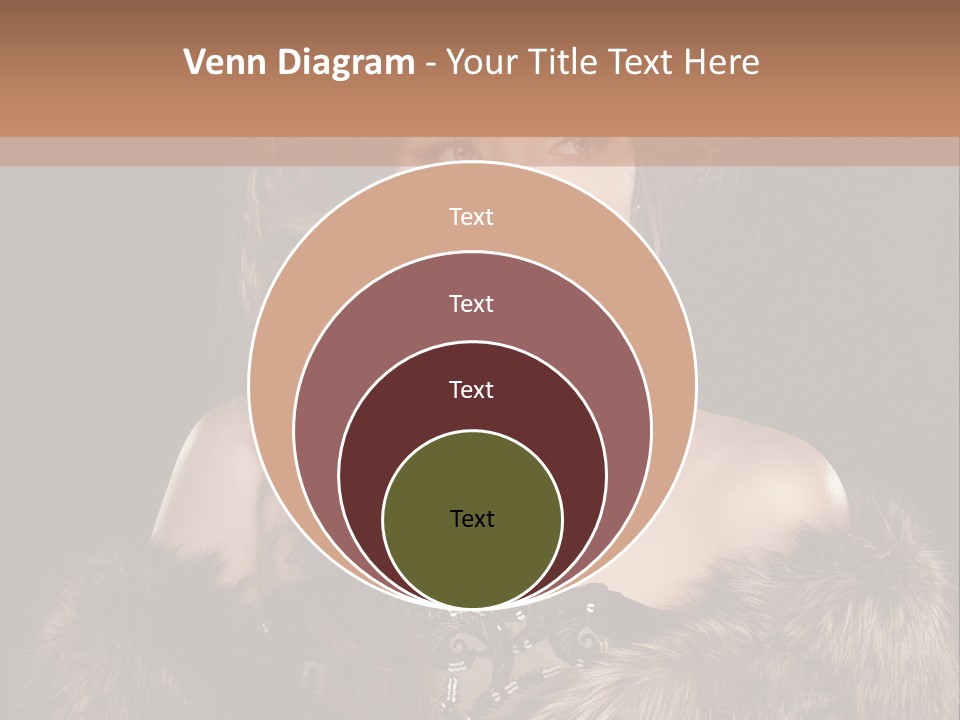 A Woman Wearing A Crown And A Fur Stole PowerPoint Template