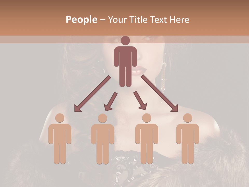 A Woman Wearing A Crown And A Fur Stole PowerPoint Template