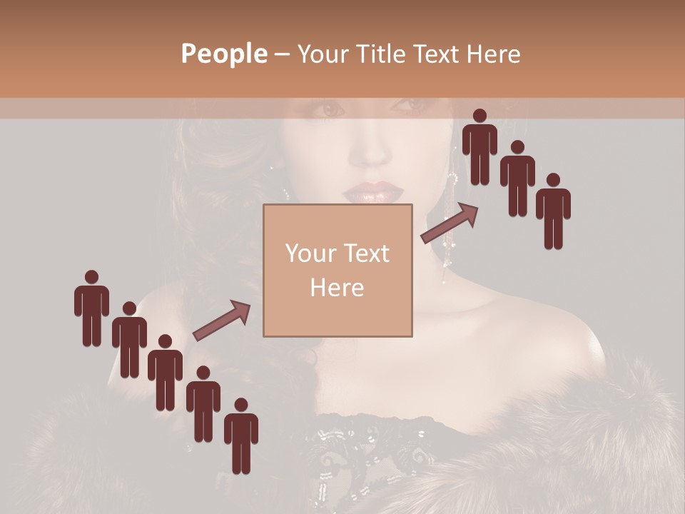A Woman Wearing A Crown And A Fur Stole PowerPoint Template