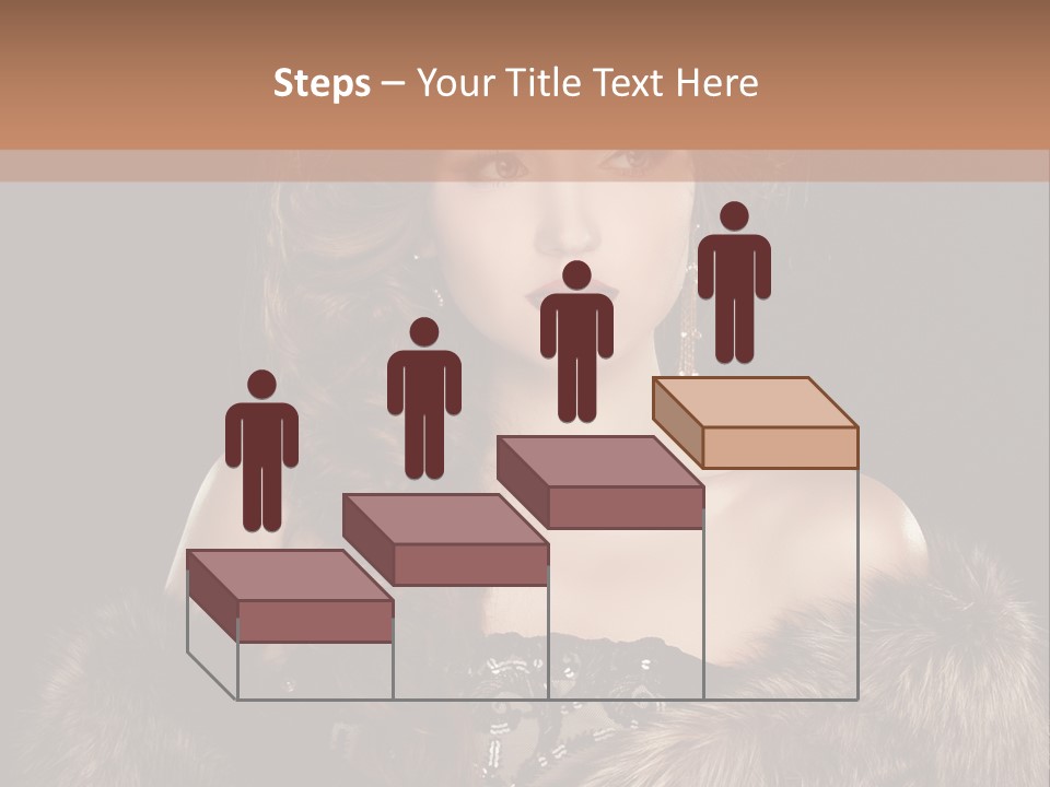 A Woman Wearing A Crown And A Fur Stole PowerPoint Template