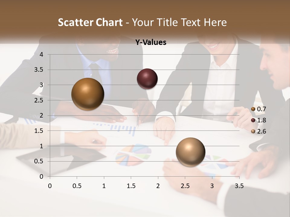 A Group Of Business People Sitting Around A Table PowerPoint Template