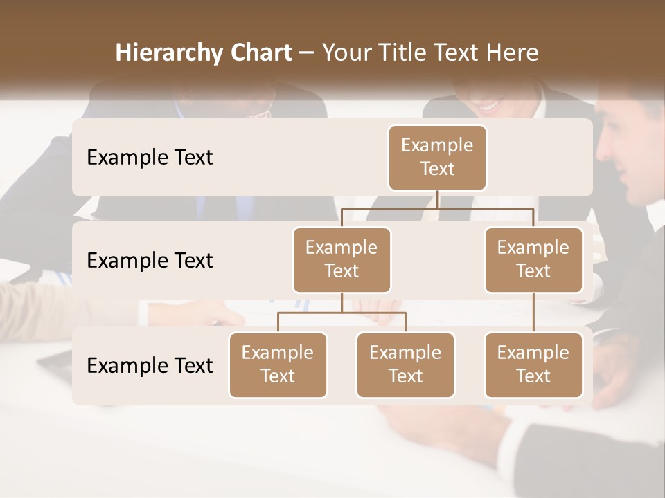 A Group Of Business People Sitting Around A Table PowerPoint Template