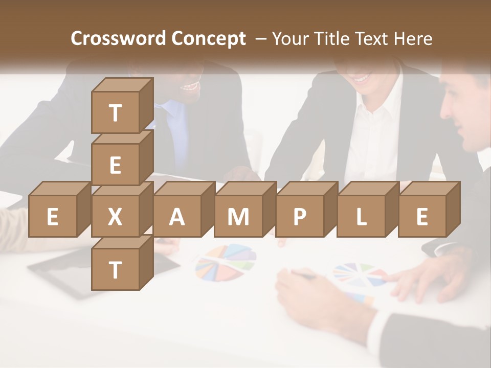 A Group Of Business People Sitting Around A Table PowerPoint Template