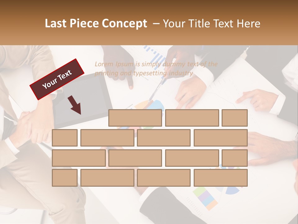 A Group Of Business People Sitting Around A Table PowerPoint Template