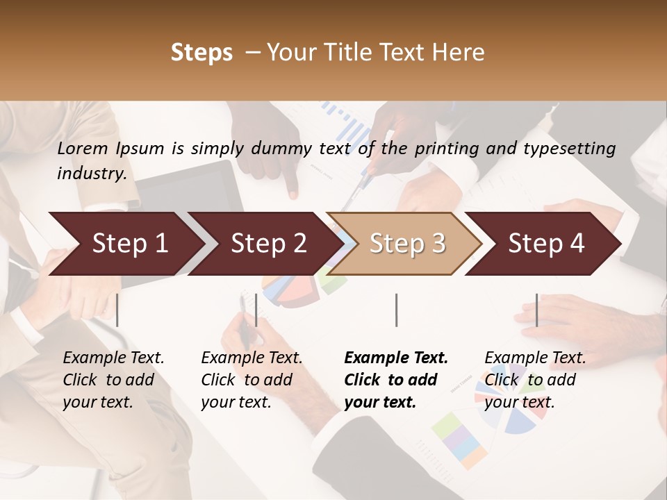 A Group Of Business People Sitting Around A Table PowerPoint Template