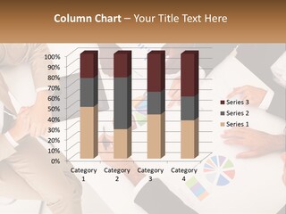 A Group Of Business People Sitting Around A Table PowerPoint Template