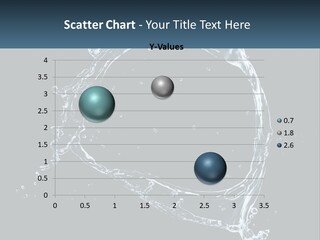 A Splash Of Water On A Black Background PowerPoint Template