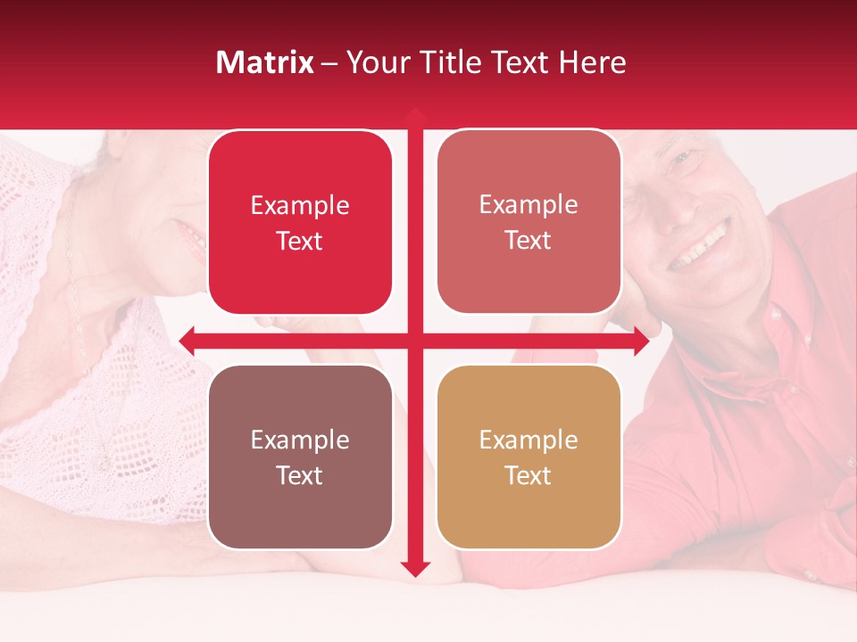 A Man And A Woman Posing For A Picture PowerPoint Template