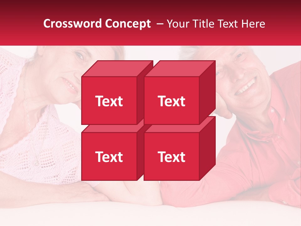 A Man And A Woman Posing For A Picture PowerPoint Template