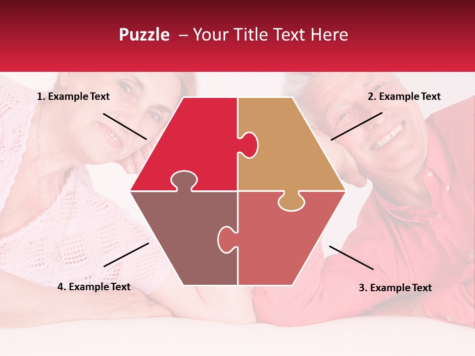 A Man And A Woman Posing For A Picture PowerPoint Template