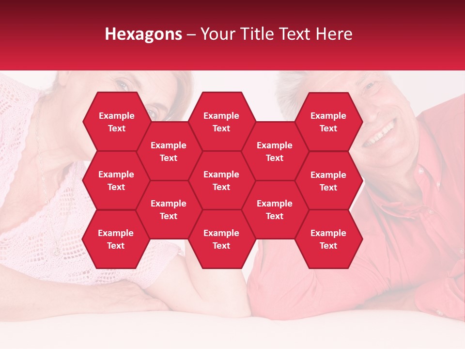 A Man And A Woman Posing For A Picture PowerPoint Template