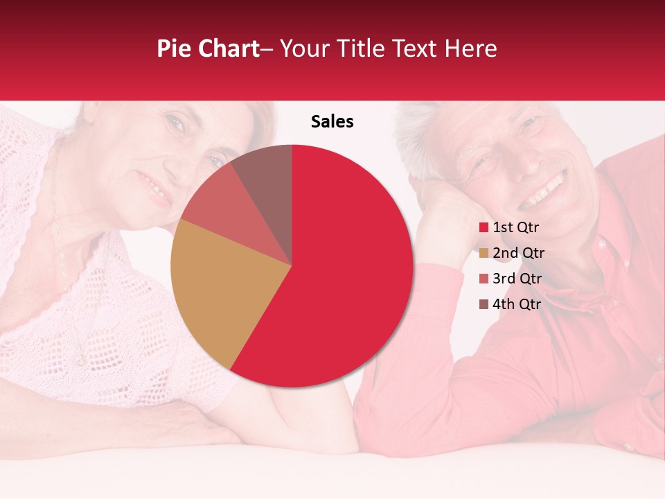 A Man And A Woman Posing For A Picture PowerPoint Template