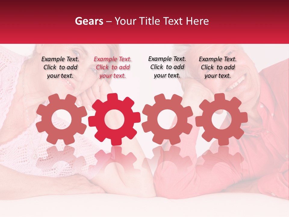 A Man And A Woman Posing For A Picture PowerPoint Template