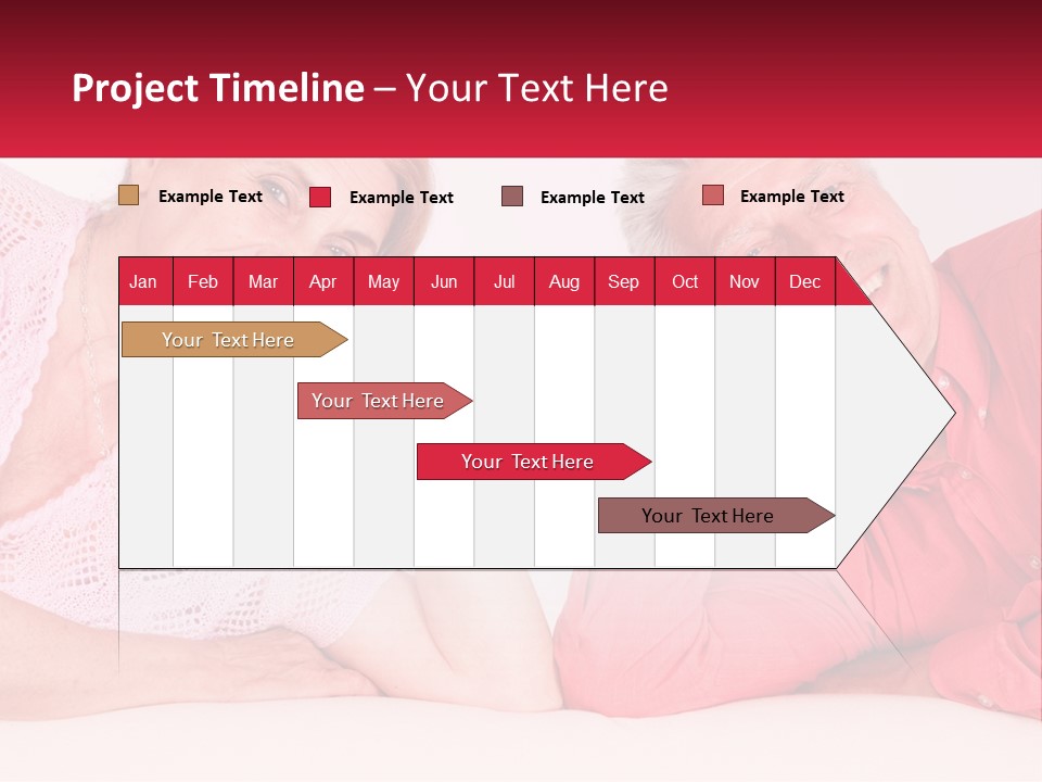 A Man And A Woman Posing For A Picture PowerPoint Template