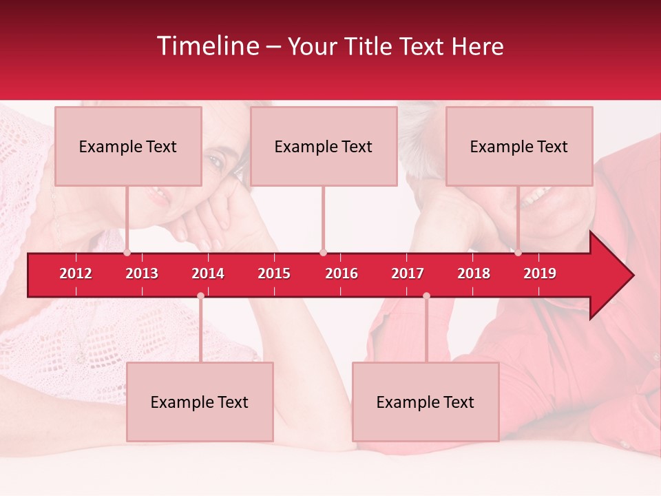 A Man And A Woman Posing For A Picture PowerPoint Template