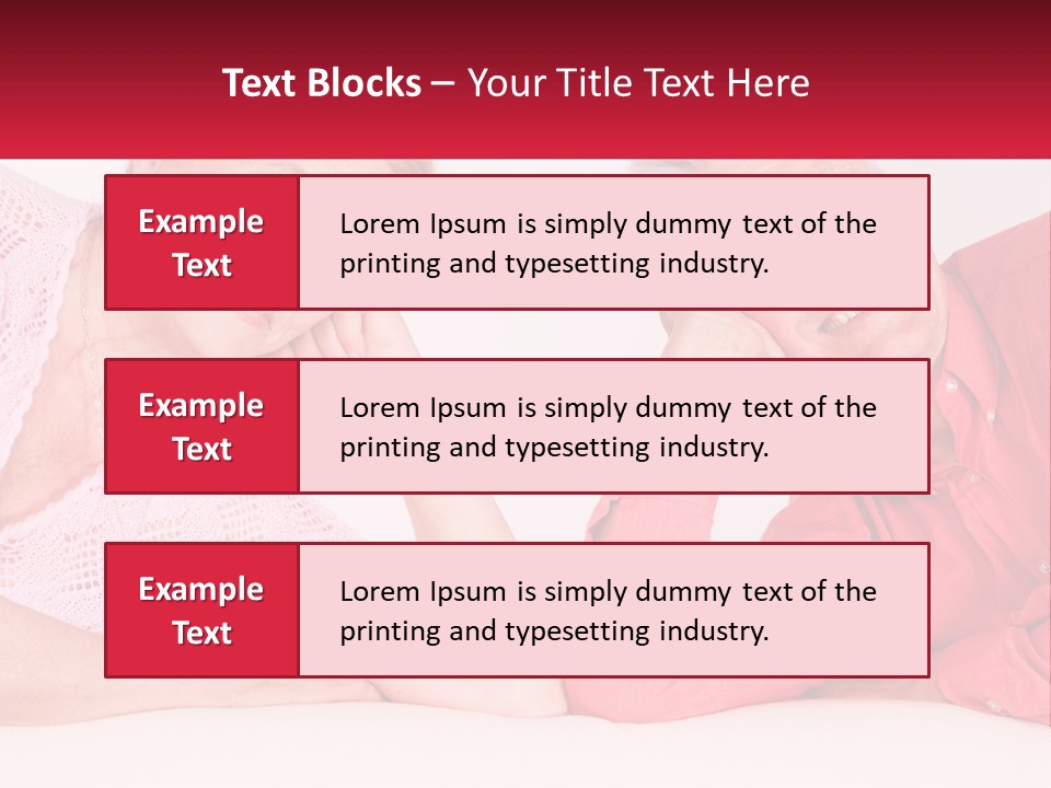 A Man And A Woman Posing For A Picture PowerPoint Template