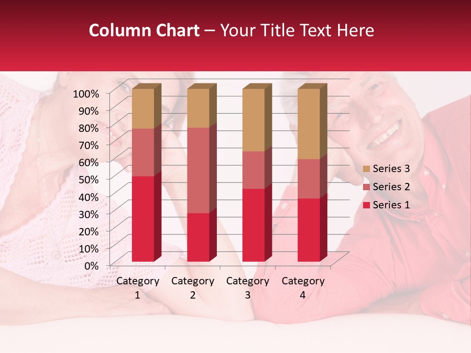 A Man And A Woman Posing For A Picture PowerPoint Template