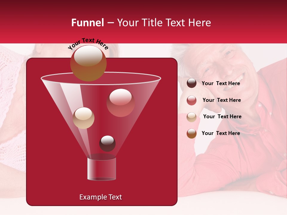 A Man And A Woman Posing For A Picture PowerPoint Template